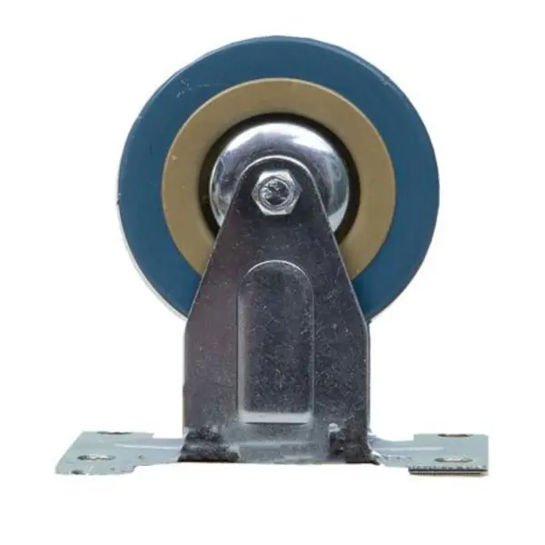 Roata Fixa cu Rola de Cauciuc pentru Mobila, 2 inch, Albastru