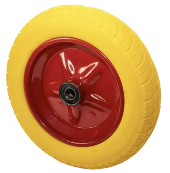 Roata pentru roaba SPUMA 350 8 de 20 inch galben+rosu MX860