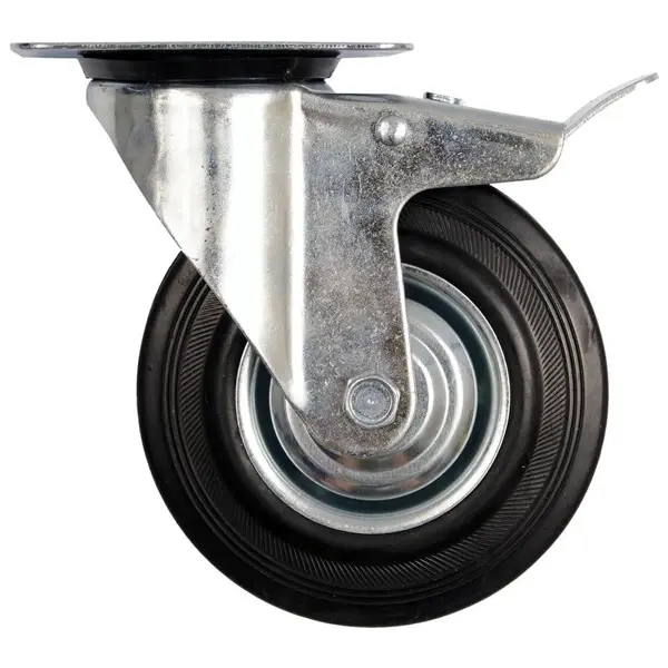 Roata Pivotanta cu Flansa pentru Carucior 200 mm 230 kg