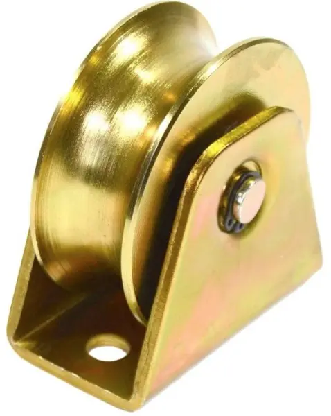 Roata poarta culisanta ingusta diametru 50mm cu sina tip teava