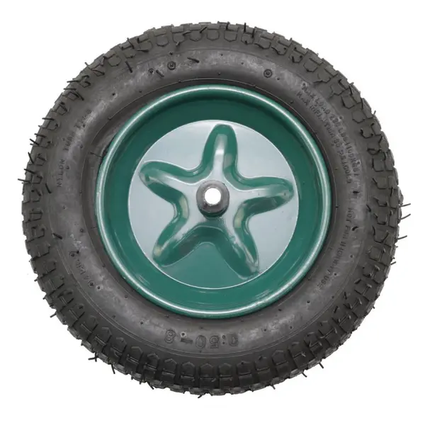 Roata roaba - Universala - ax subtire 14mm - mixt -dimensiuni 3.50-8 4PR"