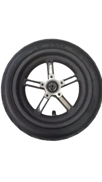 Roata si anvelopa cauciuc 8inch pentru trotineta electrica Xiaomi Mijia M365 (Negru)
