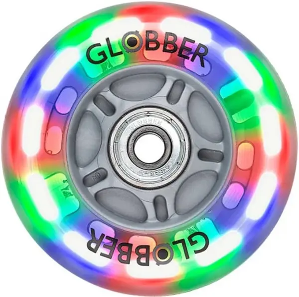 Roată spate iluminată Globber - 80 mm