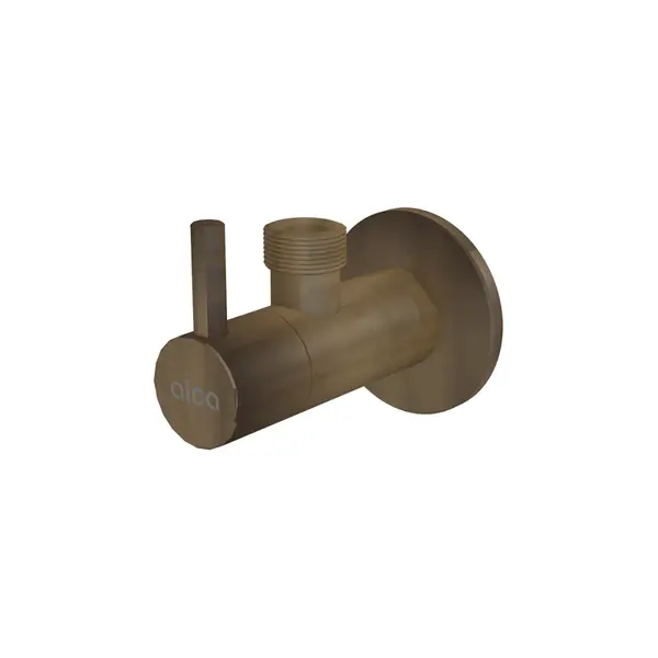 Robinet coltar rotund bronz antic cu filtru 1 2 1 2 Alcadrain ARV003-ANTIC