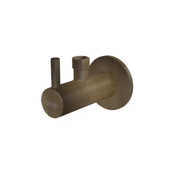 Robinet coltar rotund bronz antic cu filtru 1 2 3 8 Alcadrain ARV001-ANTIC
