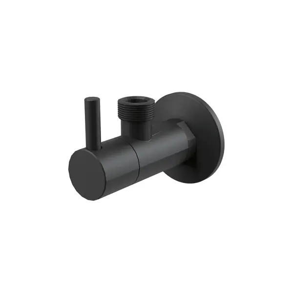 Robinet coltar rotund negru mat cu filtru 1 2 A 1 2 Alcadrain ARV003-BLACK