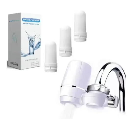 Robinet cu Filtru Purificare Apa 5 Etape + Set 3 Filtre Rezerva Ceramic KDF Carbon