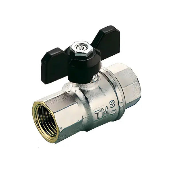 Robinet cu sfera pentru apa Uragano F/F 1'' cu fluture negru