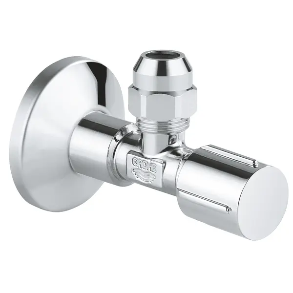 Robinet cu ventil Grohe 22045000, 1/2 inch x 3/8 inch, fara marcaj, Crom