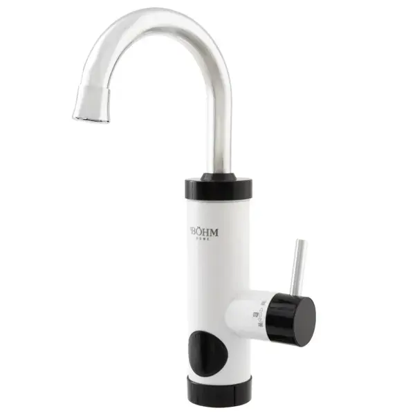 Robinet electric BA HM, 3000W, Afisaj digital, Temperatura maxima 60 C, Alb