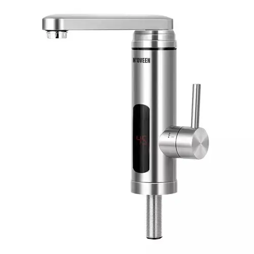 Robinet electric pentru incalzit apa NOVEEN IWH560, 3600 W, Montare pe blat, Inox, Clasa energetica A, Protectie la supraincalzire