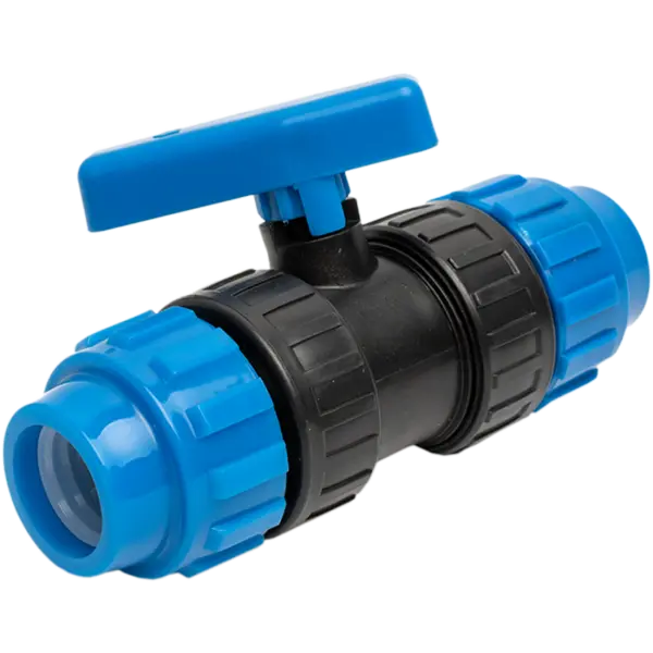 Robinet Pvc Cu Bila Compresiune X Compresiune, Dimensiune 32 mm