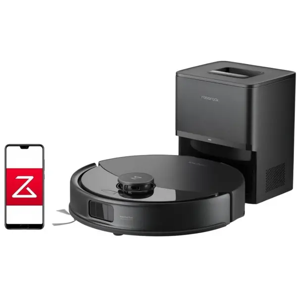 ROBOROCK Aspirator robot Roborock Q10 PF+ B, aspirator si mop cu statie de golire automata, 10.000 Pa, baterie 5.200 mAh, Autonomie 150 min, Navigatie AI, Recipient praf 2.7L, Lifable Mop, Suport Alexa si Google Home, Negru