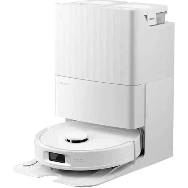 ROBOROCK Aspirator robot Roborock Qrevo 798, Wi-Fi, Navigatie laser, 10000Pa, Rezervor statie apa murdara/curata 3l si 4l Autonomie 180 minute, Amazon Alexa, Google Assistant, Alb