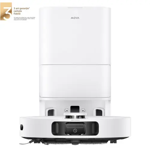Robot aspirator si mop MOVA E40 Ultra, 19000Pa, Auto-curatare, Perii anti-incurcare, Statie inteligenta (Alb)