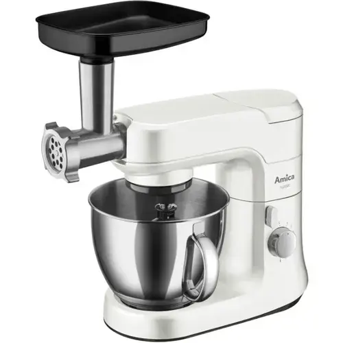 Robot de bucatarie Amica KML 4011, 1000W, bol inox 4.5L, 8 trepte de viteza (Alb)