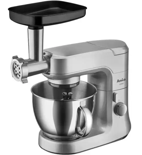 Robot de bucatarie Amica KML 6011, 1000W, bol inox 4.5L, 8 trepte de viteza (Argintiu)