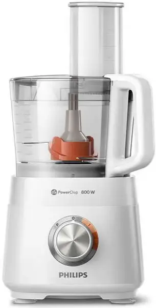 Robot de bucatarie Philips Daily Collection HR7510/00, 800W, 2.1l, 29 functii (Alb)