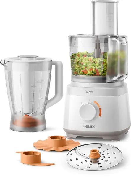 Robot de bucătărie Philips - HR7310, 700W, 2 vitezi, 2.1 l, alb