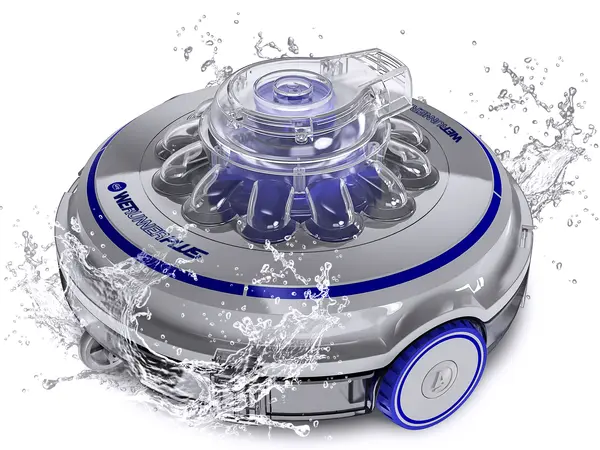 Robot de curățare a piscinei fără fir Gre - Wet Runner Plus, gri/albastru