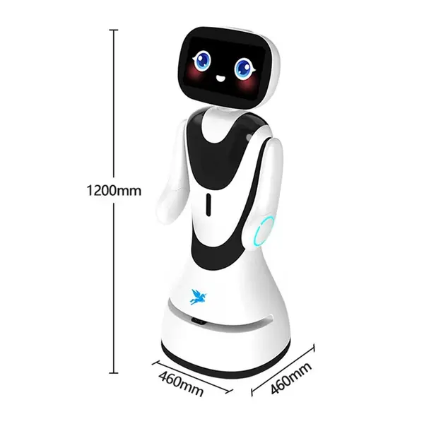 Robot inteligent TIMO, asistent AI cu Gemini Live, vorbește română natural, ecran tactil 13.3 Full HD, navigație LiDAR, recunoaștere facială, recepție & showroom