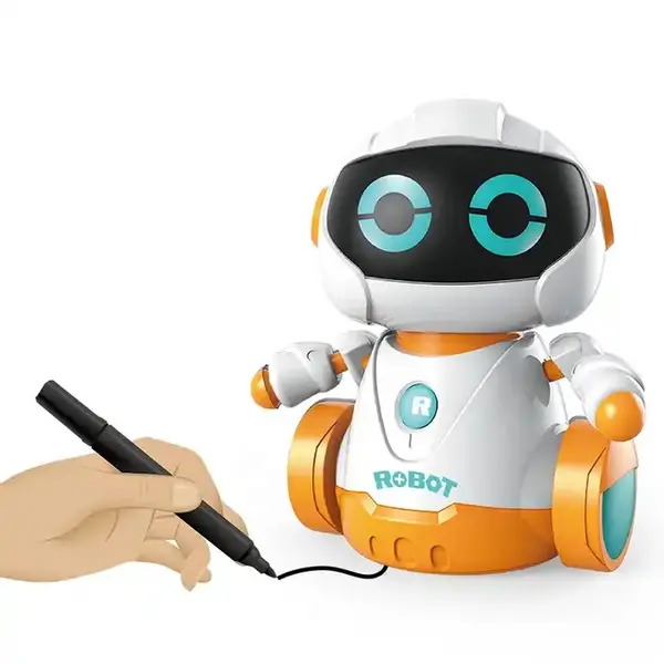 Robot interactiv Smart cu telecomanda si lumina LED - jucarie educativa pentru copii