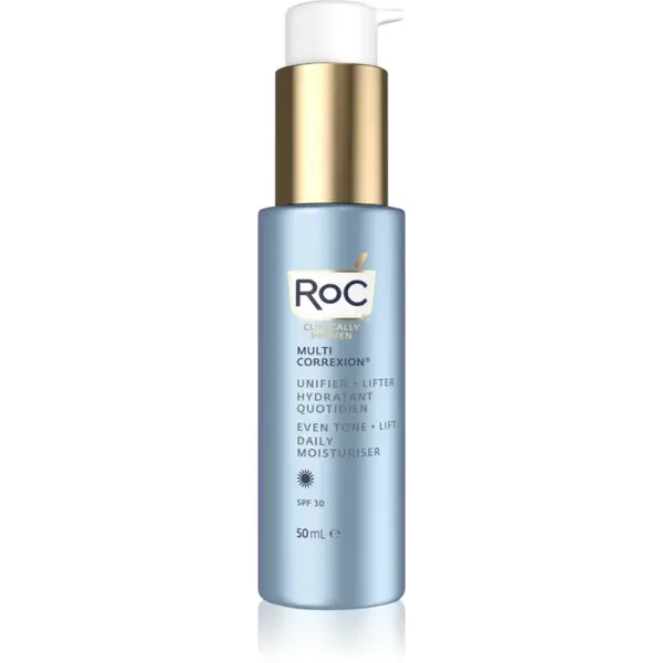 RoC Multi Correxion Even Tone + Lift crema de zi pentru fermitate pentru uniformizarea culorii pielii SPF 30 50 ml