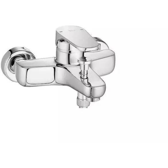 Roca Baterie cada Roca, Gama Anara, cartus ceramic, levier metalic, diverter, monocomanda, crom