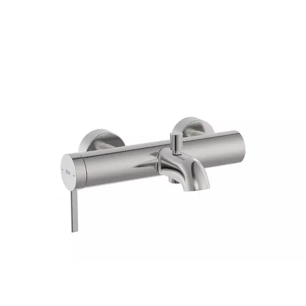 Roca Baterie cada Roca, Gama Ona, cartus ceramic, levier metalic, diverter, monocomanda, crom mat