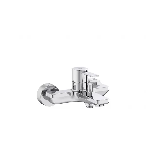 Roca Baterie cada Roca, Gama Targa, cartus ceramic, levier metalic, diverter, monocomanda, crom