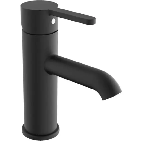 Roca Baterie lavoar Roca, Gama Carelia A5A328ANBK, monocomanda, marime S, levier metalic, cartus ceramic, fara set de evacuare, negru