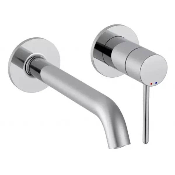 Roca Baterie lavoar Roca, Gama NU A5A353FC00, incastrata, monocomanda, marime M, levier metalic PIN, cartus ceramic, fara set de evacuare, necesita corp instalare, crom