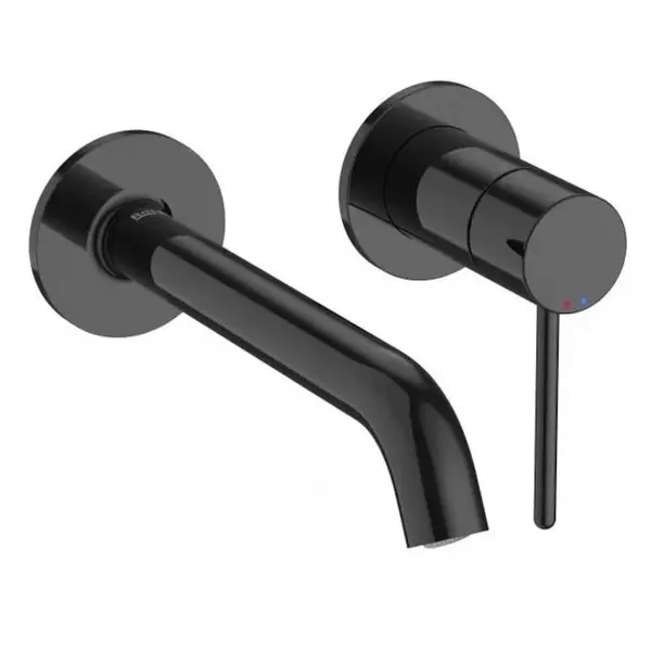 Roca Baterie lavoar Roca, Gama NU A5A353FCN0, incastrata, monocomanda, marime M, levier metalic PIN, cartus ceramic, fara set de evacuare, necesita corp instalare, titanium black, negru