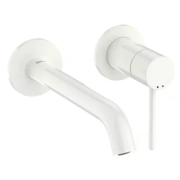 Roca Baterie lavoar Roca, Gama NU A5A353FP30, incastrata, monocomanda, marime M, levier metalic PIN, cartus ceramic, fara set de evacuare, necesita corp instalare, glossy white, alb
