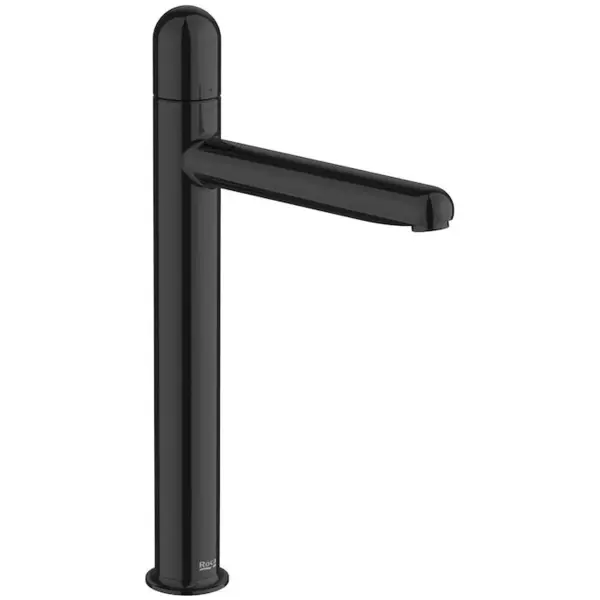 Roca Baterie lavoar Roca, Gama NU, monocomanda, marime XL, levier metalic Dome, cartus ceramic, fara set de evacuare, Negru