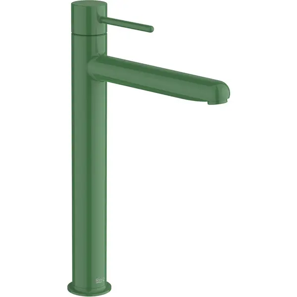 Roca Baterie lavoar Roca, Gama NU, monocomanda, marime XL, levier metalic PIN, cartus ceramic, fara set de evacuare, verde