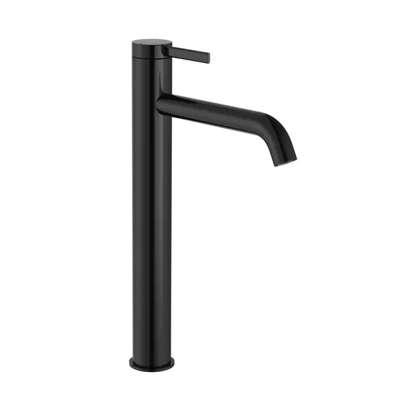 Roca Baterie lavoar Roca, Gama Ona A5A349ECN0, monocomanda, marime XL, levier metalic, cartus ceramic, set evacuare push to open, titanium black, negru
