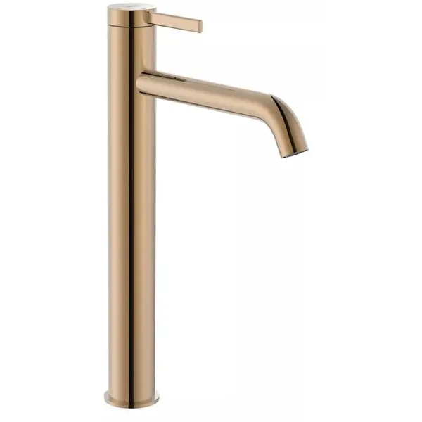 Roca Baterie lavoar Roca, Gama Ona A5A349ERG0, monocomanda, marime XL, levier metalic, cartus ceramic, set evacuare push to open, rose gold, auriu rose