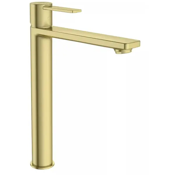 Roca Baterie lavoar Roca, Gama Targa A5A345FVA0, monocomanda, marime XL, levier metalic, cartus ceramic, fara set de evacuare, brushed brass, alama mat
