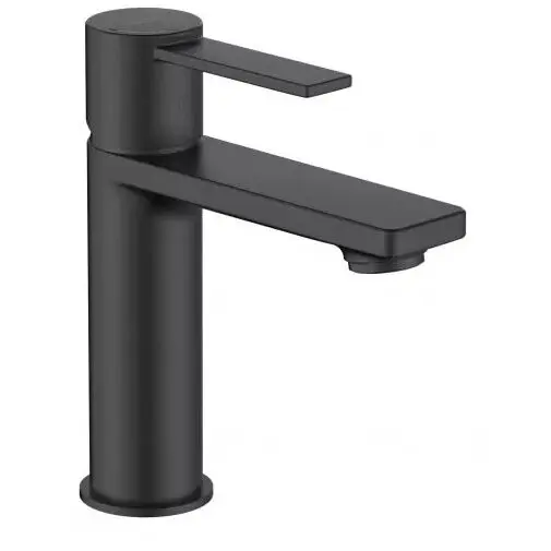 Roca Baterie lavoar Roca, Gama Targa, monocomanda, marimea S, levier metalic, cartus ceramic, fara set de evacuare, pipa pivotanta, negru