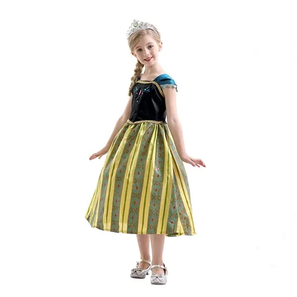 Rochie carnaval Anna Frozen , 3-5 ani , Multicolor, 110 cm