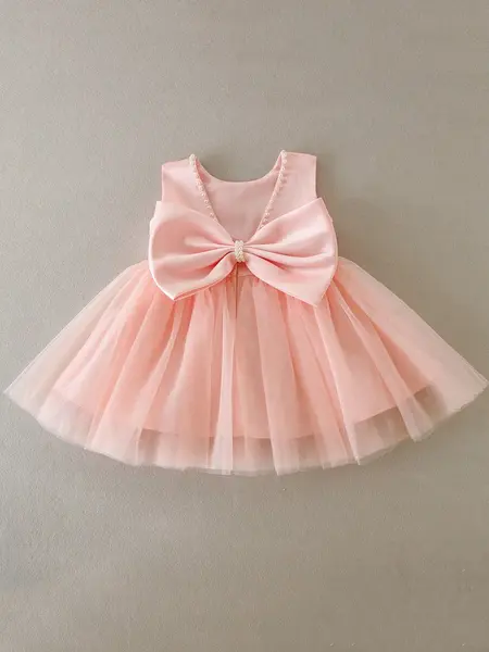 Rochie de ocazie pentru bebe ANNABEL - roz / 12-18 luni (80-86CM)