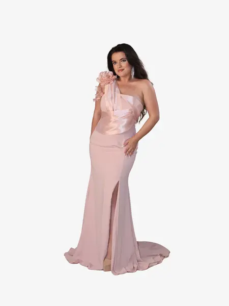 Rochie Eleganta “Begonia”, Roz - L
