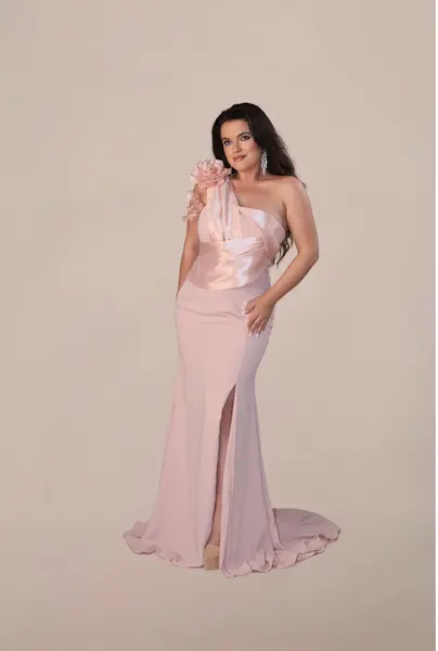 Rochie Eleganta “Begonia”, Roz - XL