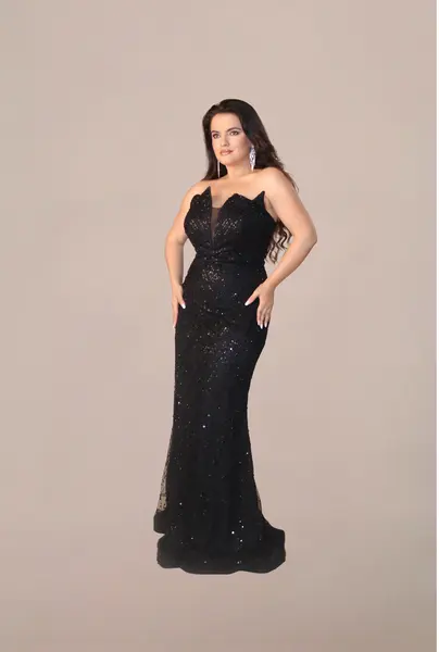 Rochie Eleganta “Camila”, Negru - 3XL