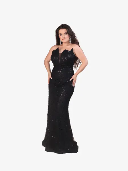 Rochie Eleganta “Camila”, Negru - 5XL