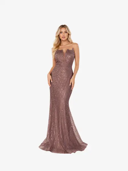 Rochie Eleganta “Camila”, Nude - 4XL