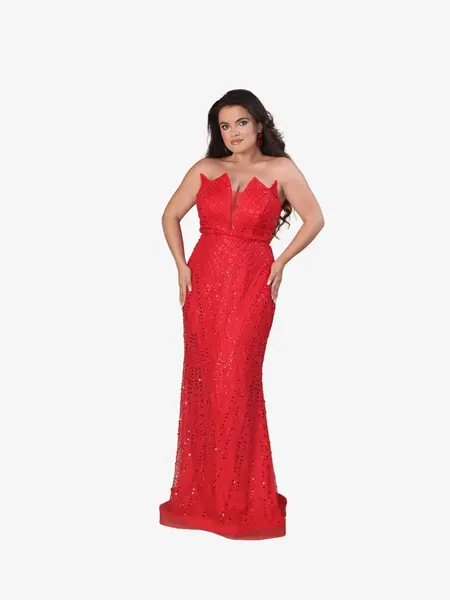 Rochie Eleganta “Camila”, Rosu - XL