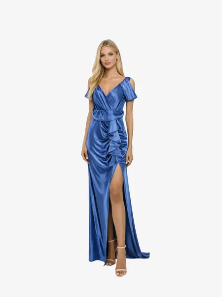 Rochie Eleganta “Glow”, Albastru - 3XL