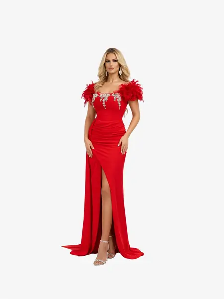 Rochie Eleganta "Marimar" , Rosu - S